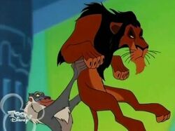 Rafiki and Scar