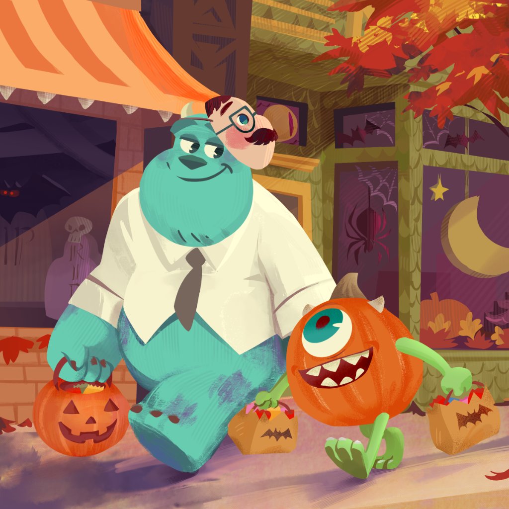 monsters inc pumpkin carving sully