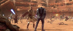 Mace kills Jango.