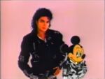 Michael with Mickey Mouse spoofing the cover of his album Bad (seen in Here's to You, Mickey Mouse).