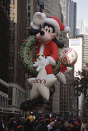 Santa Goofy during his test flight in 1992.