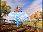 Tigger stuck in water in "Easy Come, Easy Gopher"