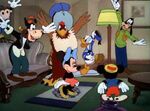 Goofy with the rest of the characters