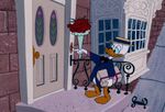 Donald-Duck-Flowers-and-Present-