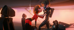 "Elastigirl: Not even a little smidgee-widgee" "Oh, hypoxia. When you don't have enough oxygen, things seem really silly"