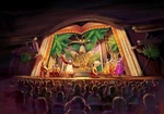 Concept art of King Louie at Mickey and the Wondrous Book