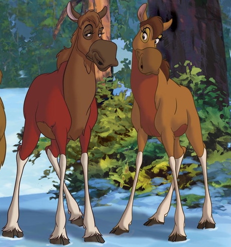 cartoon girl moose pictures