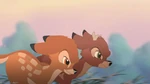 Young Bambi racing against young Ronno