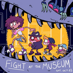 Fight at the Museum promo Art by Caitlin Rose Boyle