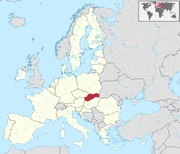 Położenie Słowacji na mapie