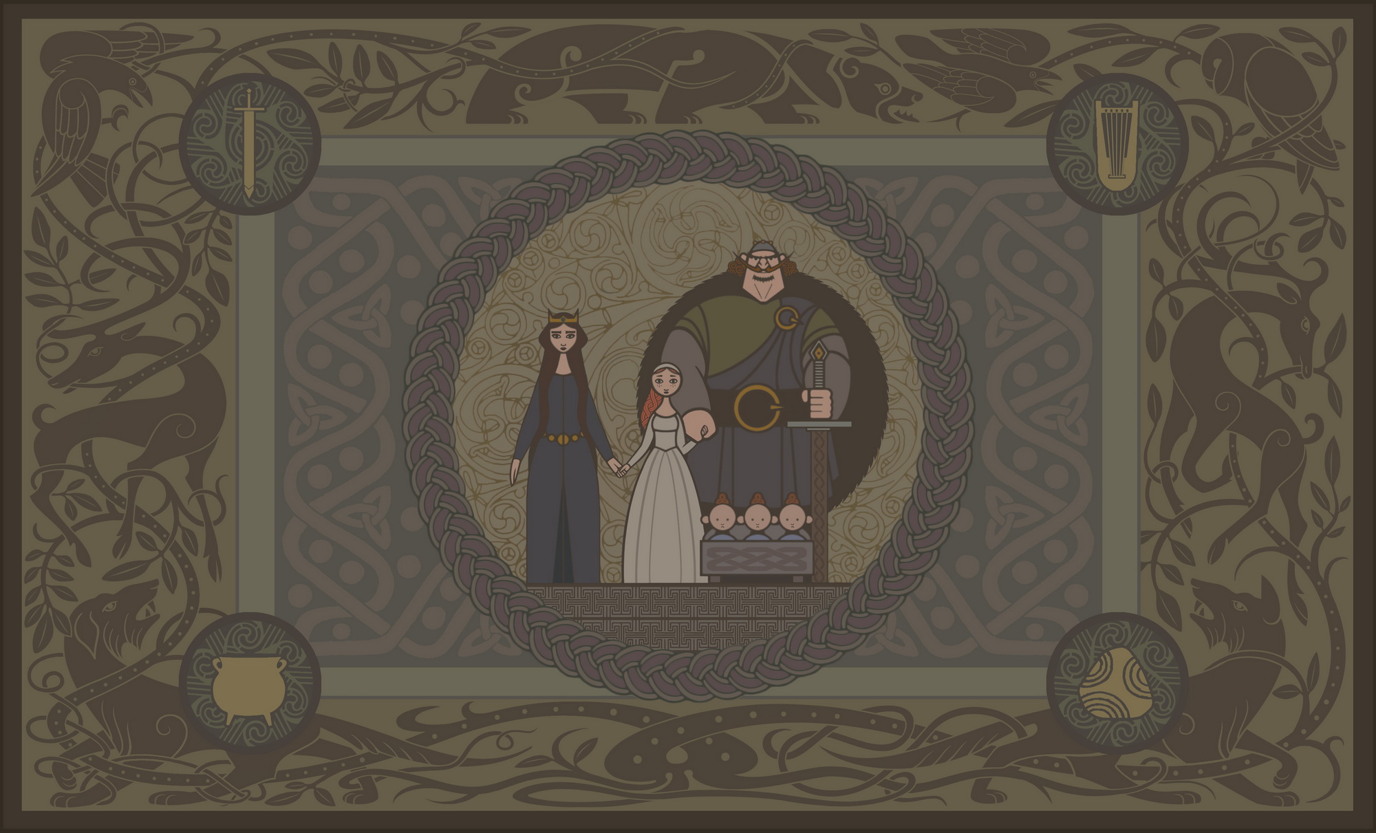 DunBroch Family Tapestry Disney Wiki Fandom