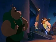 Wendell as a roadie at Powerline's concert in Los Angeles.