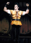 Burke Moses as Gaston on Broadway.