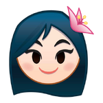 Mulan's emoji for Disney Emoji Blitz.