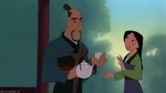 Mulan and her father Fa Zhou.