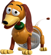 Slinky Dog Toy Story and Toy Story 2; all pre-2001 Toy Story-related works