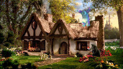 Snow white and the seven dwarfs cottage dollhouse sales
