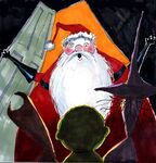 Concept of Santa Claus with Lock, Shock, and Barrel.