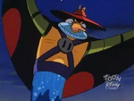 Negaduck after absorbing the other villains' abilities.