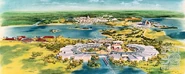 1970 Epcot Map Early Concept Art