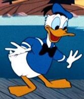 Donald en los dibujos animados.