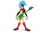 Goofy 80s rocker