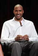 Henry Simmons speaks at the Man Up panel at the Disney ABC TV Group portion of the Summer 2011 TCA Tour.