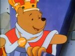 Pooh as a king in the episode "A Knight to Remember