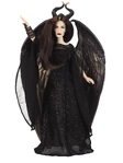 Maleficent doll with wings