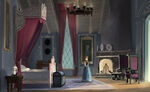 Early concept of Anna in her room
