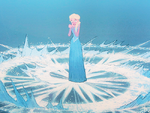 Elsa discovers her powers
