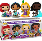 Unnumbered 4-Pack: Ariel, Jasmine, Rapunzel and Moana (with Glow-in-the-Dark Ocean) (2022 Costco Exclusive)