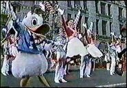 Donald performing with the Kids of the Kingdom on the Disney Celebration Float in 1984.