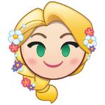 Rapunzel's emoji for Disney Emoji Blitz.