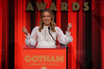 Olivia Wilde speaks onstage at the 29th annual Gotham Awards in December 2019.