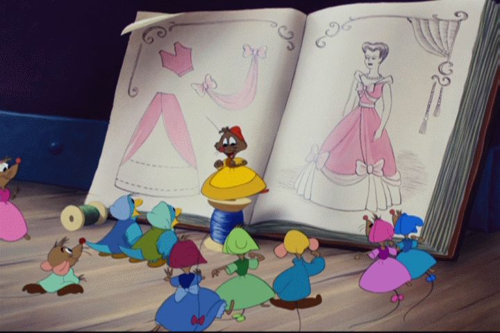 cinderella mice sewing