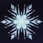 Concept art of the snowflake in the beginning.