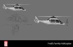 Big Hero 6 The Series props - Fred's Family Helicopter