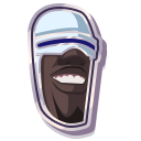 Frozone with a white border