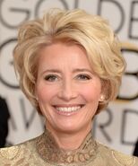 Emma Thompson attending the 71st annual Golden Globes in January 2014