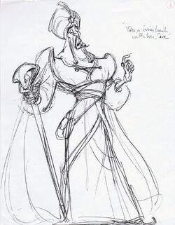 jafar aladdin concept art for