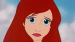 Ariel looking sadly at Sebastian asking him to give her a chance