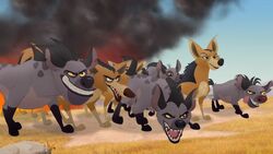 Janja, his crew and the jackals about to fight the Lion Guard.