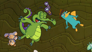 Perry the Platypus in Swampy's Underground Adventures