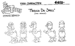 DuckTales model sheet