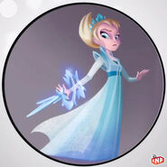 Arte conceptual de Elsa en Disney INFINITY