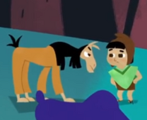 Cameo de Kuzco y Pacha.