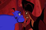 Jafar le dice al Genio que le obedezca.