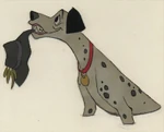 Production cel of Pongo.