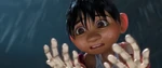 Miguel looking at his skeleton hands